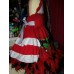 Santa Clause Pageant Dress Christmas Vintage fabric Dress Size 5t   Ruffles