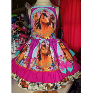 Spirit Riding Free birthday Horse-Girl's Dress Size 8 Spirit Riding Free birthday Horse-Girl's Dress Size 8