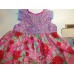 Summer Flowers Roses  Pink/Lilac Bloomer Dress Set Size 12mo-18mo  Ready to ship
