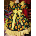 Sunflowers and Bees Vintage Fabric Ruffle Dress Size 3t Ready to ship