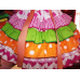 Ugly Dolls Patchwork Halloween Ruffles Dress Size 4t Ready to ship