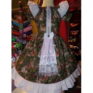 VINTAGE Gold Fabric Easter Bunny Rabbit Ruffle Dress Size 5t Make to order VINTAGE Gold Fabric Easter Bunny Rabbit Ruffle Dress Size 5t Make to order