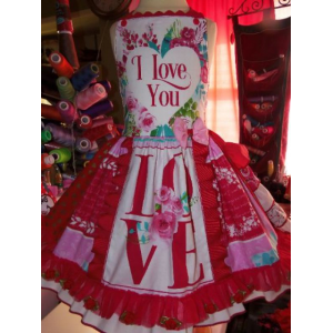 Valentine Day Doll Love Roses Heard Dress Ready to ship Valentine Day Doll Love Roses Heard Dress Ready to ship