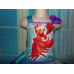 Vintage fabric Ariel Sebastian Flounder Mermaid Princess Ruffles Dress Size 5/6/7