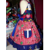 Vintage Back to School Patchwork Dress Size 5t 25in length Ready to Ship