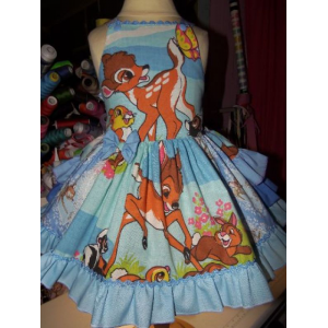 Vintage Bambi Picture Day Ruffle Dress Size 2t Ready to ship(see measurements