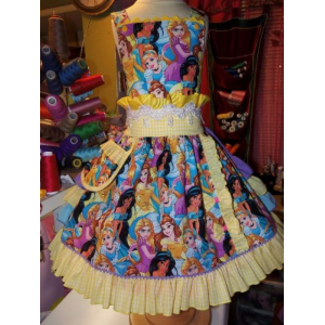 Vintage fabric Princess Ruffles Dress Size 4t and 6 Ready to Ship Vintage fabric Princess Ruffles Dress Size 4t and 6 Ready to Ship