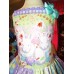 Vintage Fabric  Bunny Easter Eggs   Dress   Size 5t 25 in Length