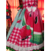 Watermelon and Ants Back to School Summer Ruffle Dress Ready to ship