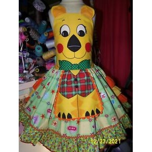 ZOO Lion Baby Animals Ruffles Girls Dress Size 5t ZOO Lion Baby Animals Ruffles Girls Dress Size 5t