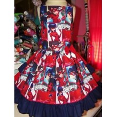 super girl ladybug   Christmas Girls Dress   Size 5t ready to ship