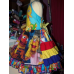 vintage fabric sesame street Ruffle Dress and bow Size 2t Ready to ship